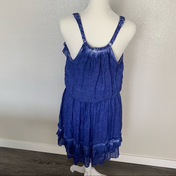 Free People gauzy periwinkle dress size small - Picture 5 of 9